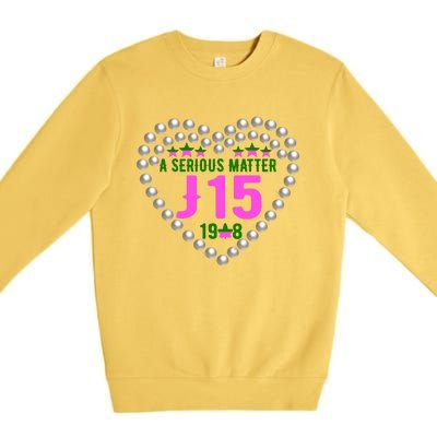 A Serious Matter J15 Founder's Day Pink And Green AKA Premium Crewneck Sweatshirt