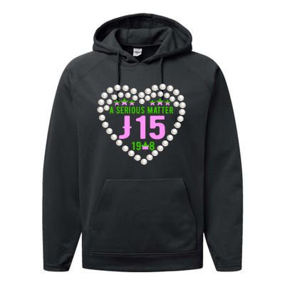 A Serious Matter J15 Founder's Day Pink And Green AKA Performance Fleece Hoodie