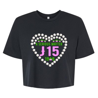 A Serious Matter J15 Founder's Day Pink And Green AKA Bella+Canvas Jersey Crop Tee