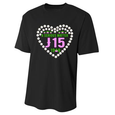 A Serious Matter J15 Founder's Day Pink And Green AKA Performance Sprint T-Shirt