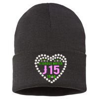 A Serious Matter J15 Founder's Day Pink And Green AKA Sustainable Knit Beanie