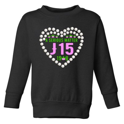 A Serious Matter J15 Founder's Day Pink And Green AKA Toddler Sweatshirt