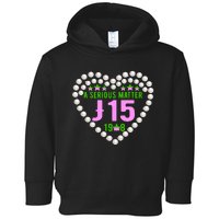 A Serious Matter J15 Founder's Day Pink And Green AKA Toddler Hoodie