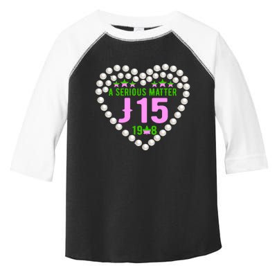 A Serious Matter J15 Founder's Day Pink And Green AKA Toddler Fine Jersey T-Shirt