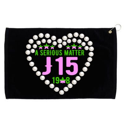 A Serious Matter J15 Founder's Day Pink And Green AKA Grommeted Golf Towel