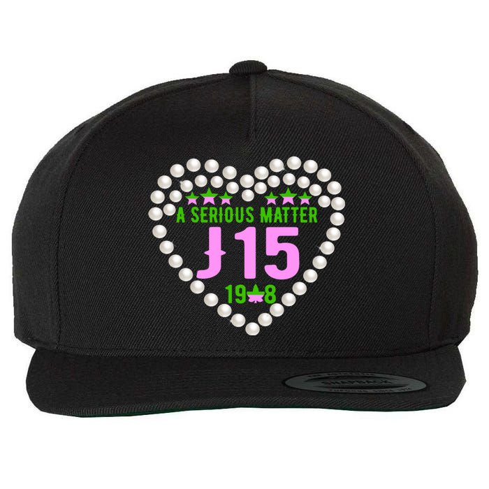 A Serious Matter J15 Founder's Day Pink And Green AKA Wool Snapback Cap