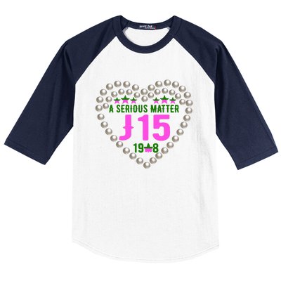 A Serious Matter J15 Founder's Day Pink And Green AKA Baseball Sleeve Shirt