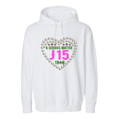 A Serious Matter J15 Founder's Day Pink And Green AKA Garment-Dyed Fleece Hoodie