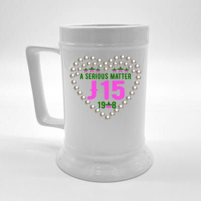 A Serious Matter J15 Founder's Day Pink And Green AKA Beer Stein