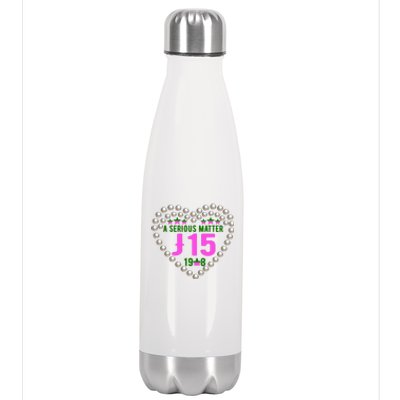 A Serious Matter J15 Founder's Day Pink And Green AKA Stainless Steel Insulated Water Bottle