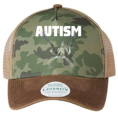 Autism Skeleton Meme Legacy Tie Dye Trucker Hat