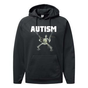 Autism Skeleton Meme Performance Fleece Hoodie