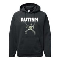 Autism Skeleton Meme Performance Fleece Hoodie