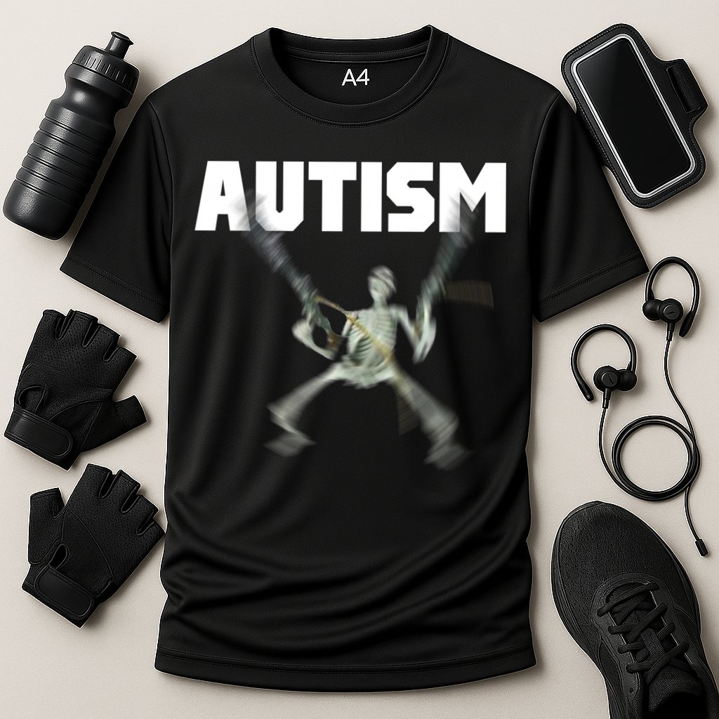 Autism Skeleton Meme Performance Shirt