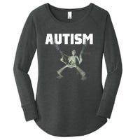 Autism Skeleton Meme Women's Perfect Tri Tunic Long Sleeve Shirt