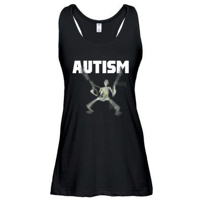 Autism Skeleton Meme Ladies Essential Flowy Tank