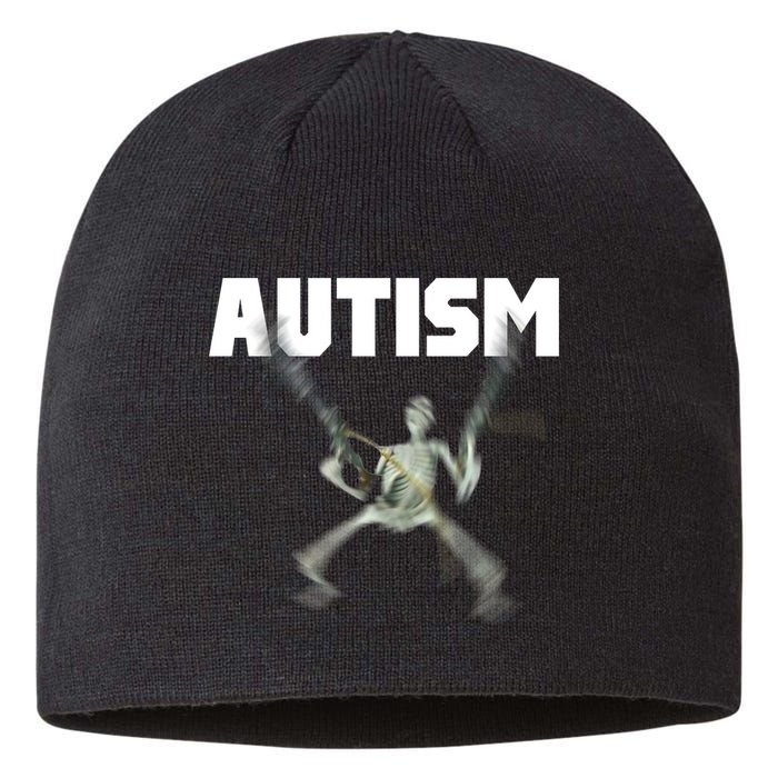Autism Skeleton Meme Sustainable Beanie