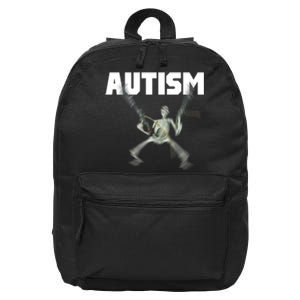 Autism Skeleton Meme 16 in Basic Backpack