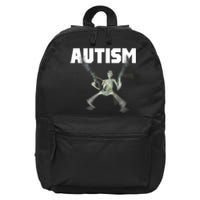 Autism Skeleton Meme 16 in Basic Backpack