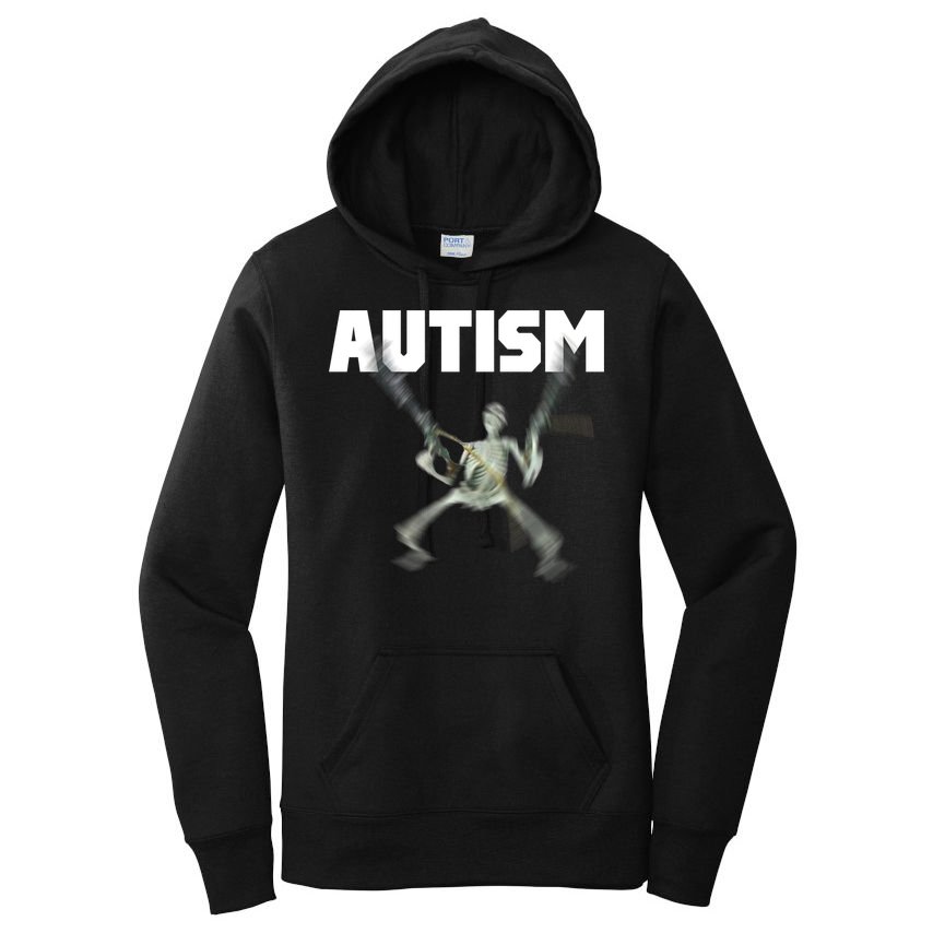 Autism Skeleton Meme Women's Pullover Hoodie
