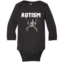 Autism Skeleton Meme Baby Long Sleeve Bodysuit