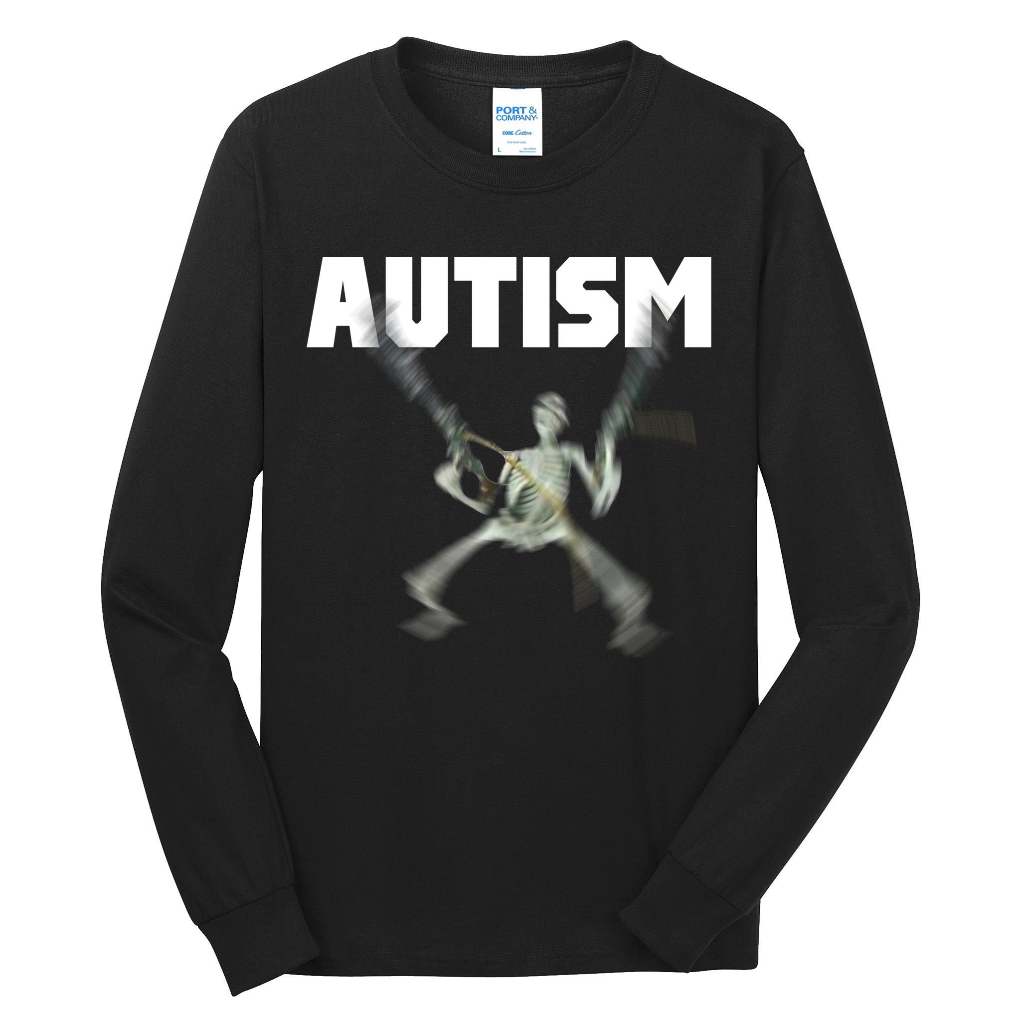 Autism Skeleton Meme Tall Long Sleeve T-Shirt