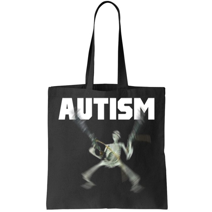 Autism Skeleton Meme Tote Bag