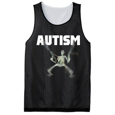 Autism Skeleton Meme Mesh Reversible Basketball Jersey Tank