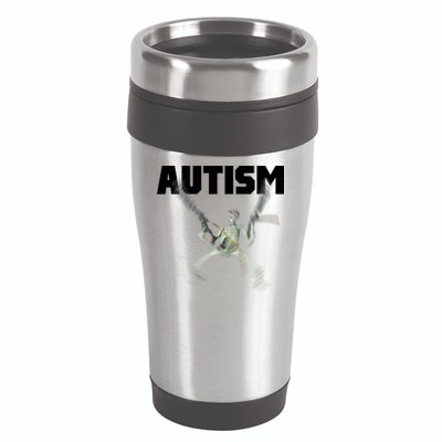 Autism Skeleton Meme 16oz Travel Tumbler