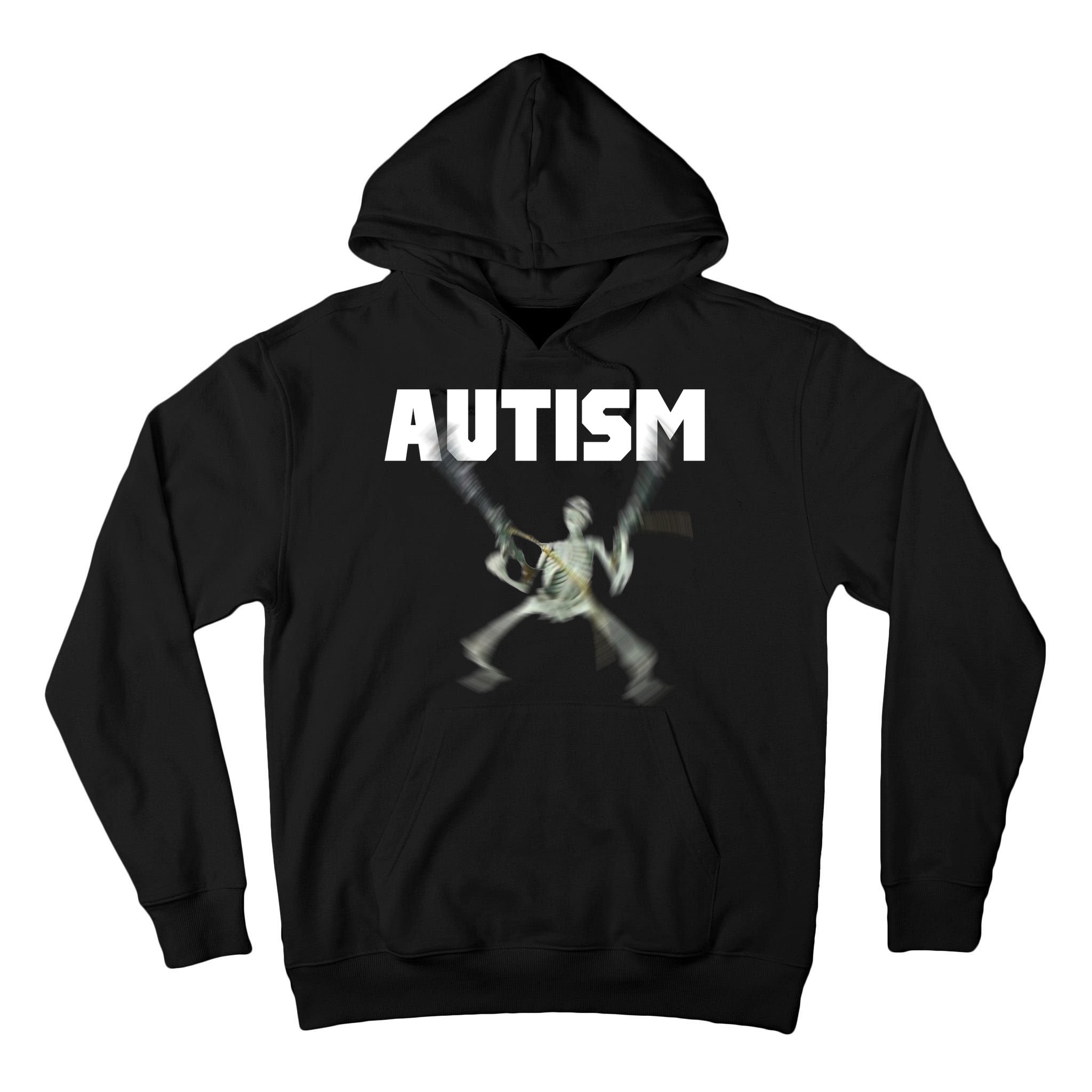Autism Skeleton Meme Tall Hoodie