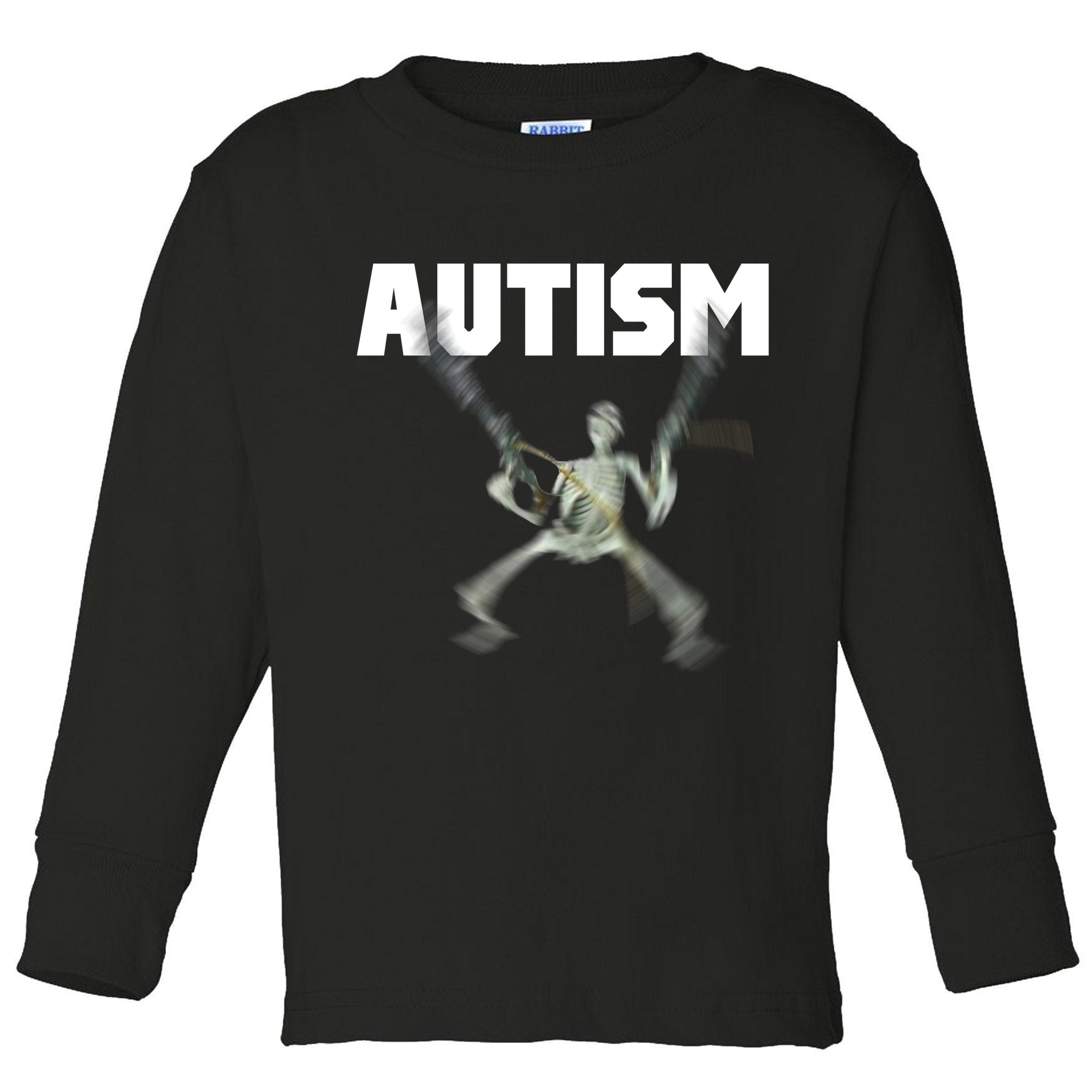 Autism Skeleton Meme Toddler Long Sleeve Shirt