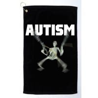 Autism Skeleton Meme Golf Towel