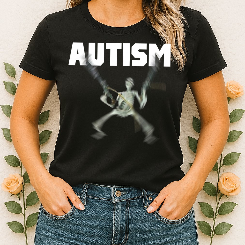 Autism Skeleton Meme Womens T-Shirt