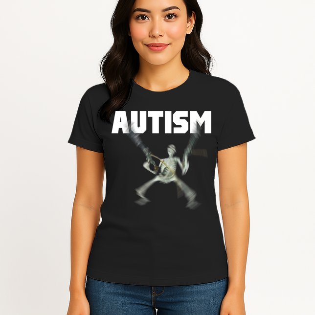 Autism Skeleton Meme Womens T-Shirt