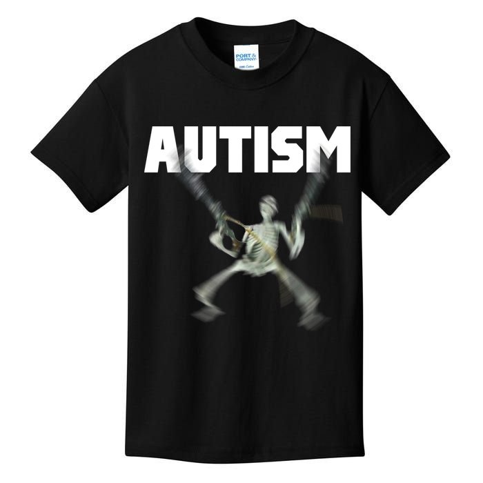 Autism Skeleton Meme Kids T-Shirt