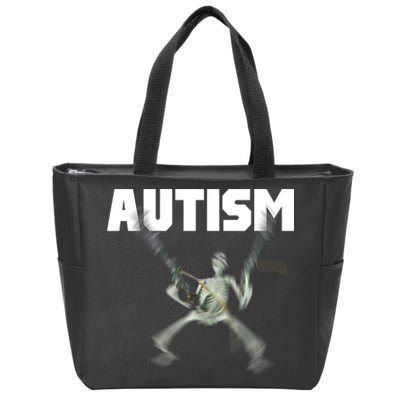 Autism Skeleton Meme Zip Tote Bag