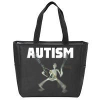 Autism Skeleton Meme Zip Tote Bag