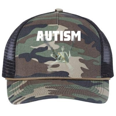 Autism Skeleton Meme Retro Rope Trucker Hat Cap