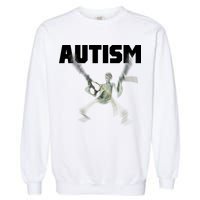 Autism Skeleton Meme Garment-Dyed Sweatshirt