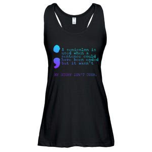 A Semicolon My Story IsnT Over Suicide Prevention Ladies Essential Flowy Tank