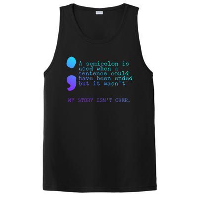 A Semicolon My Story IsnT Over Suicide Prevention PosiCharge Competitor Tank