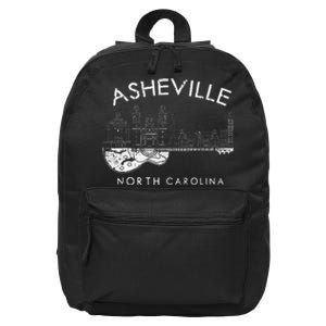 Asheville Souvenir Men North Carolina Lover Music Guitar 16 in Basic Backpack