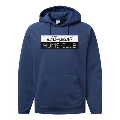 Anti Social Mums Club Performance Fleece Hoodie