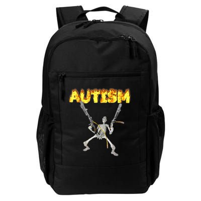 Autism Skeleton Meme Funny Backpack