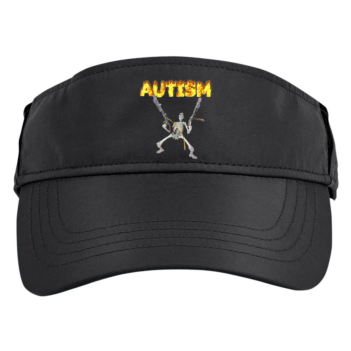 Autism Skeleton Meme Funny Adult Drive Performance Visor