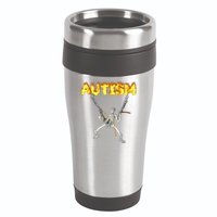 Autism Skeleton Meme Funny 16oz Travel Tumbler