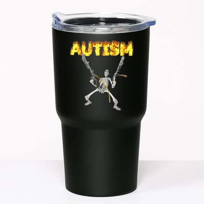 Autism Skeleton Meme Funny Tumbler