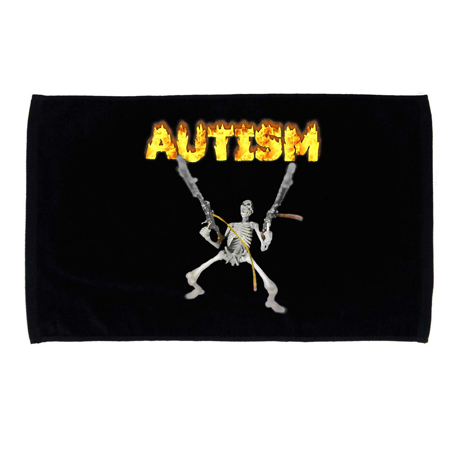 Autism Skeleton Meme Funny Microfiber Hand Towel