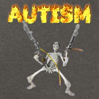 Autism Skeleton Meme Funny Cotton Canvas Backpack