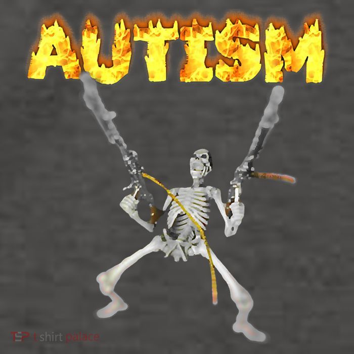 Autism Skeleton Meme Funny Vector Backpack